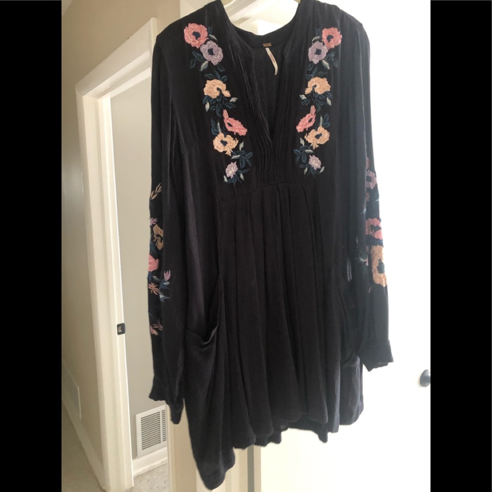 Free people long sleeves tunic dress